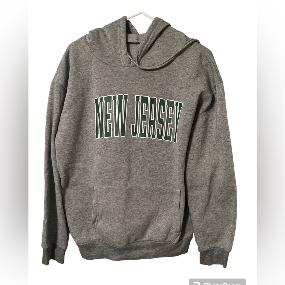 SHEIN “NEW JERSEY” Hoodie Sweatshirt, Size L